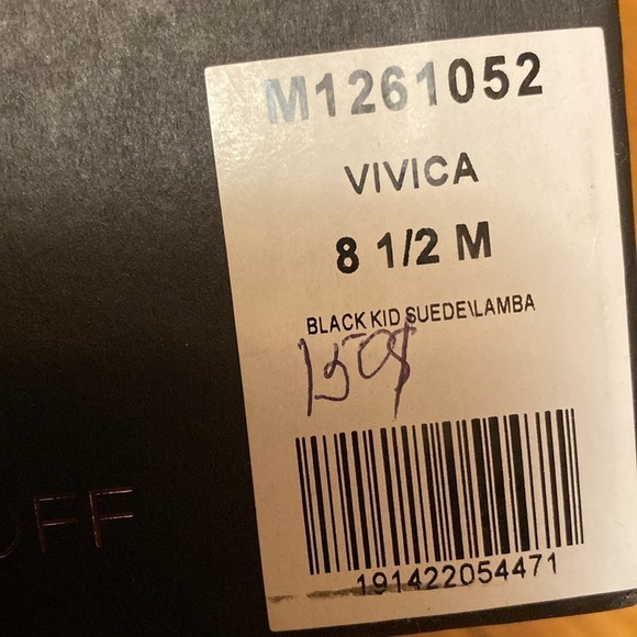 REBECCA MINKOFF | Vivica Black Suede Ballet Flats Studded Harness Women Size 8,5 - Picture 5 of 5